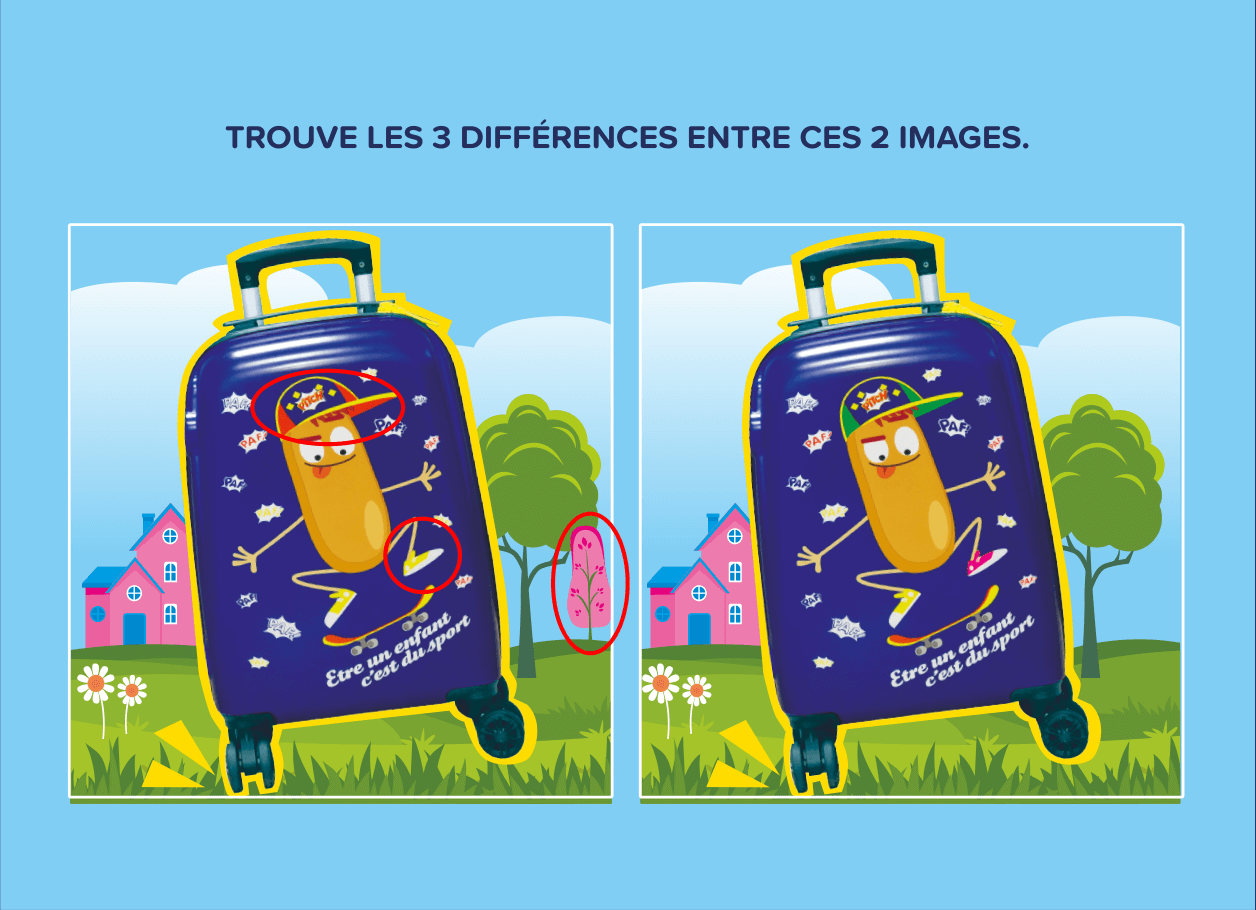 Solution du jeu « Les 3 différences »