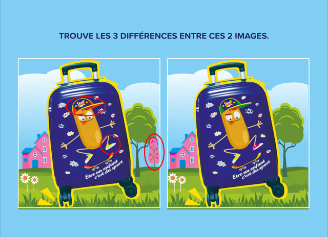 Solution du jeu « Les 3 différences »
