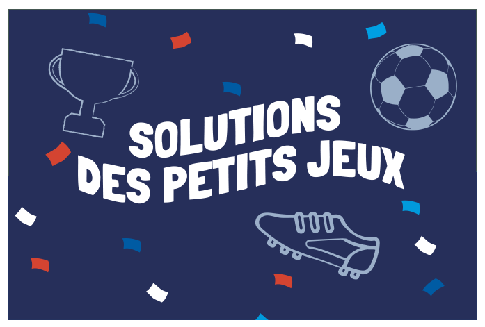 Solutions des petits jeux